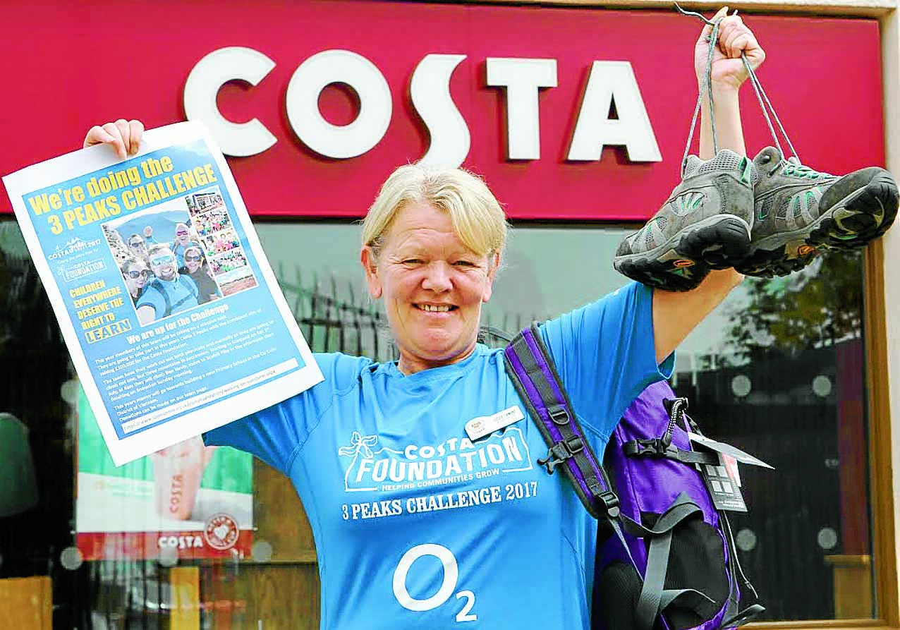 Trainers on for trekker Lizzie