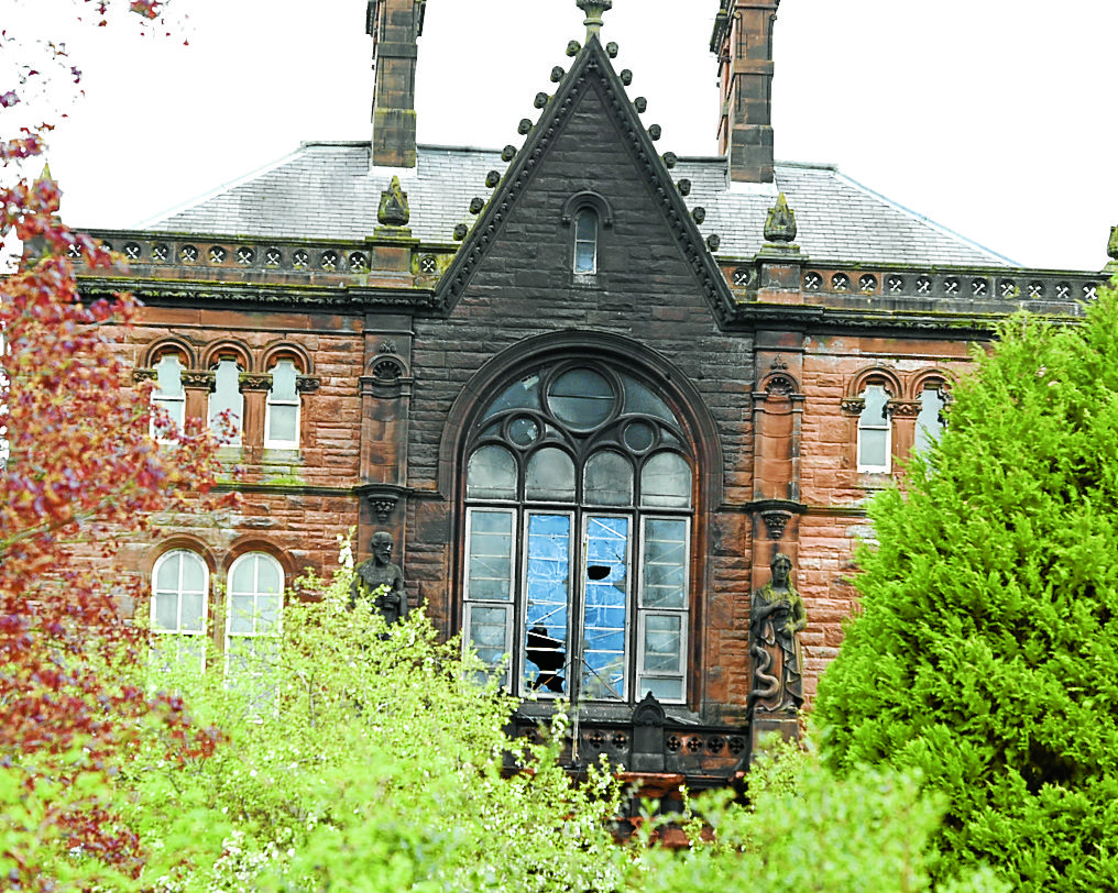 Warning on vandalism at Dumfries old hospital