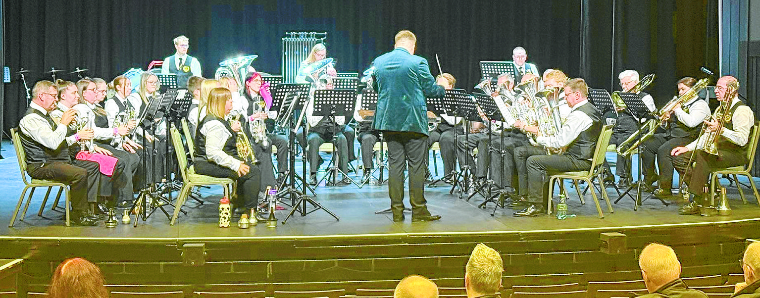 Trophy time for town band