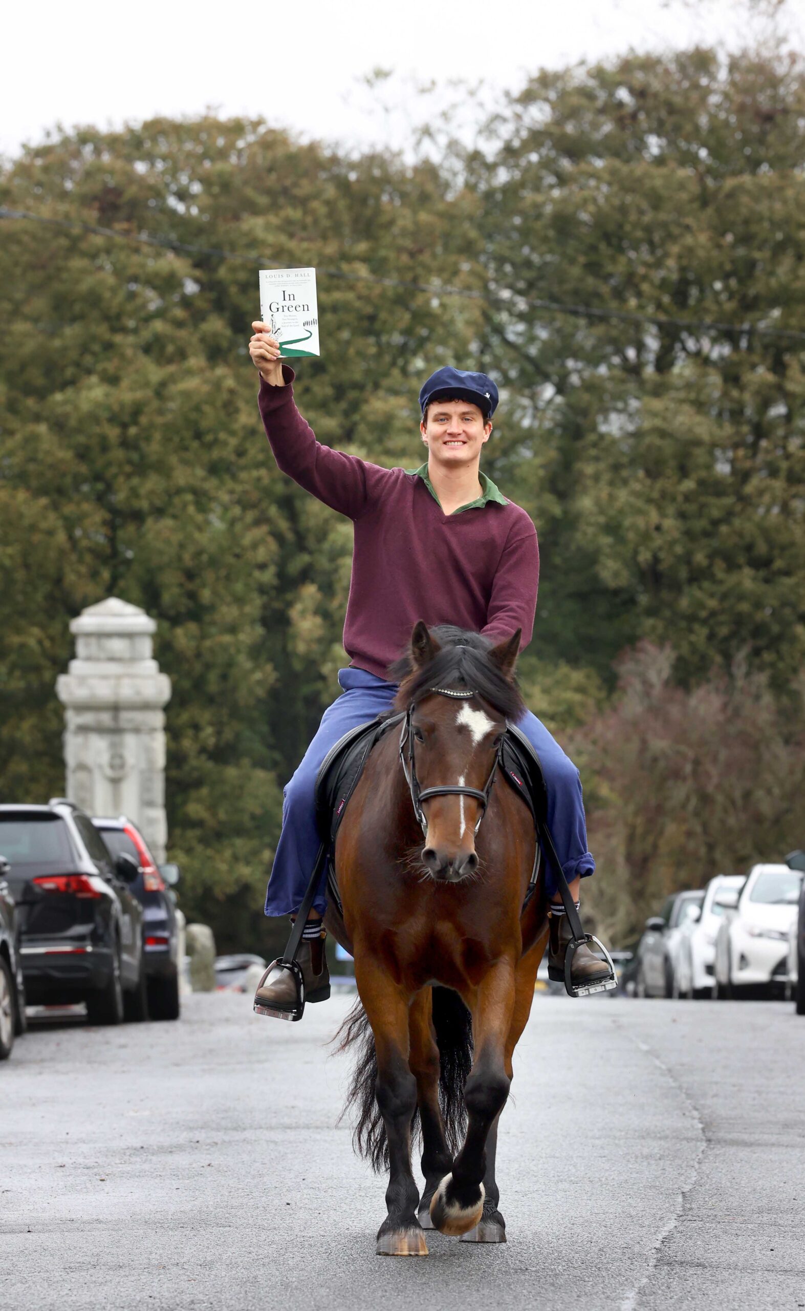 Horseback entry for author