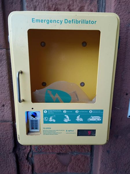 Anger as defibrillator damaged