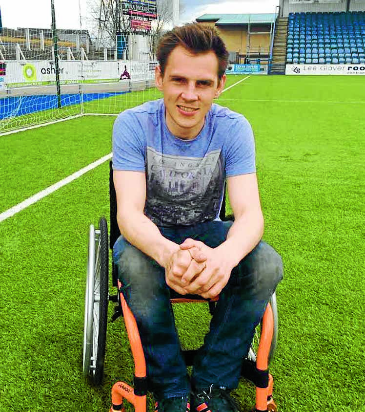 Wheelchair user wins pitch battle