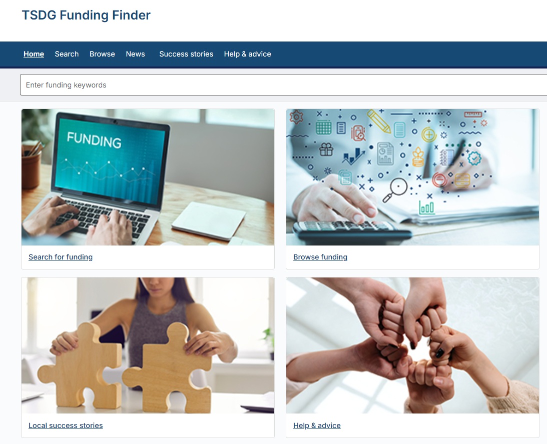 Online funding finder launched for third sector