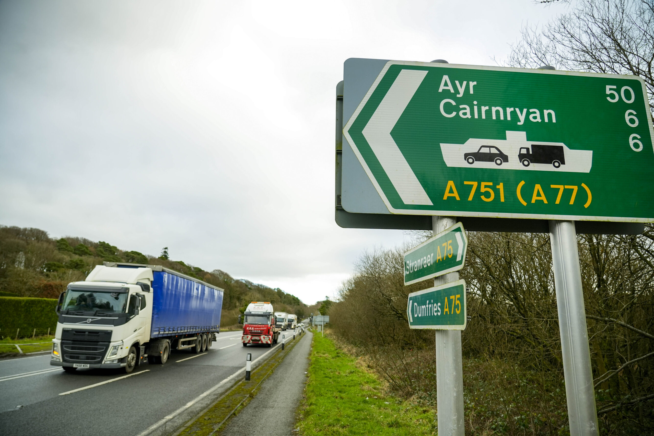 HGVs get green light for 50 mph on A75