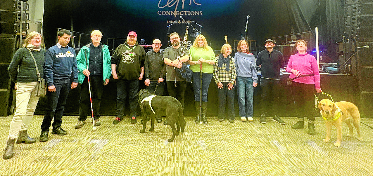 Bagpipes and breaking down sight barriers