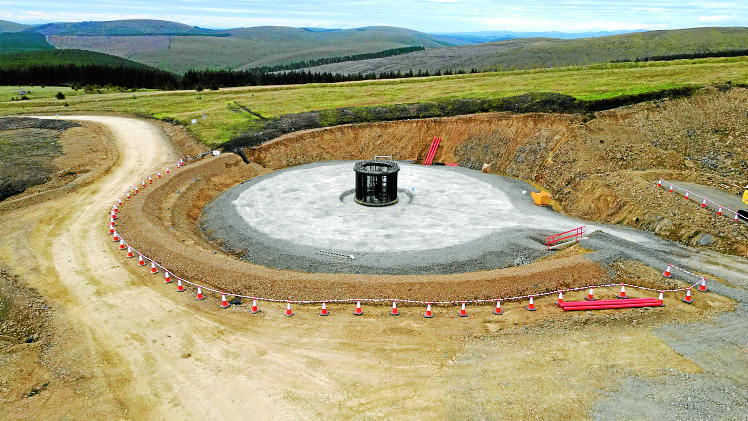 Engineers hit first milestone on Sanquhar II Wind Farm