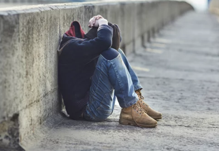 Teenage homeless shock