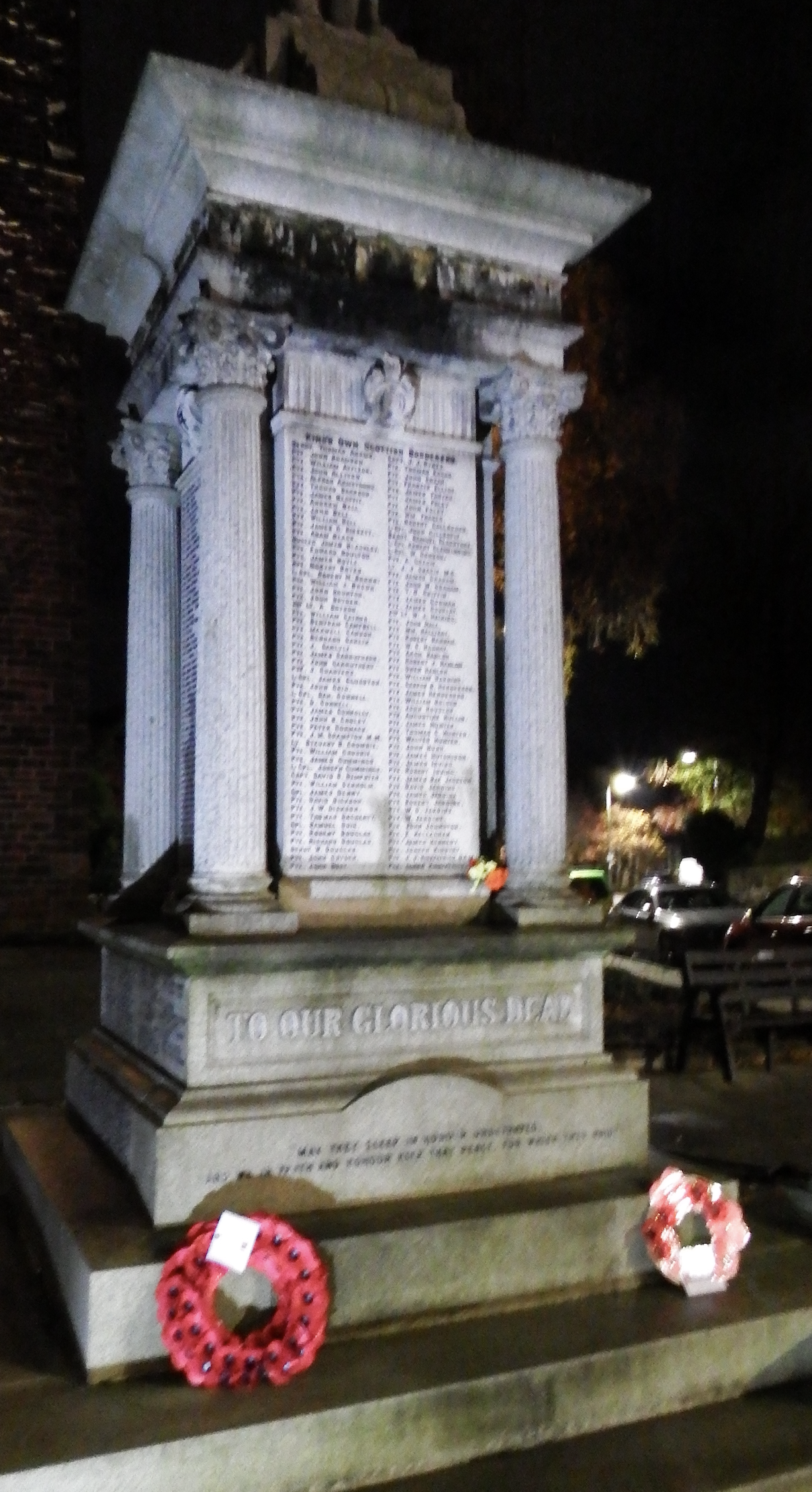 Memorial washed in time for big day