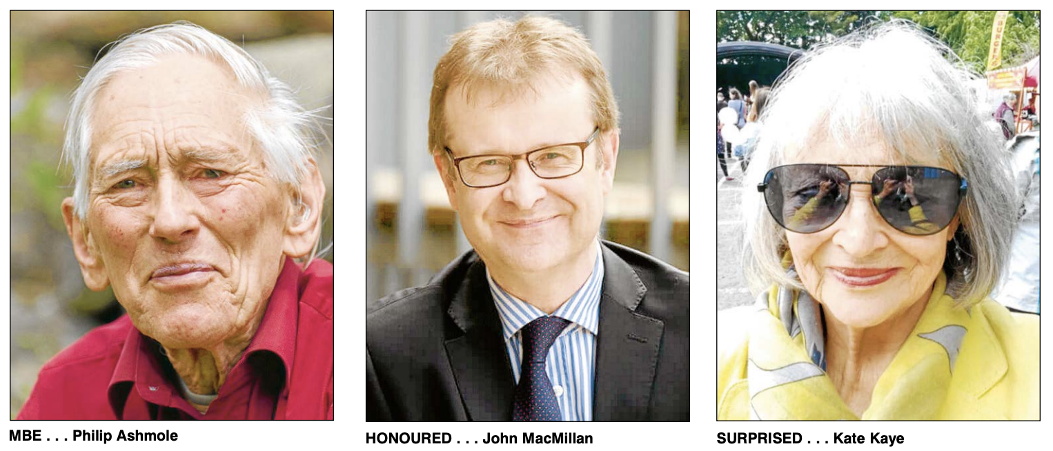 Honours trio all ‘delighted’