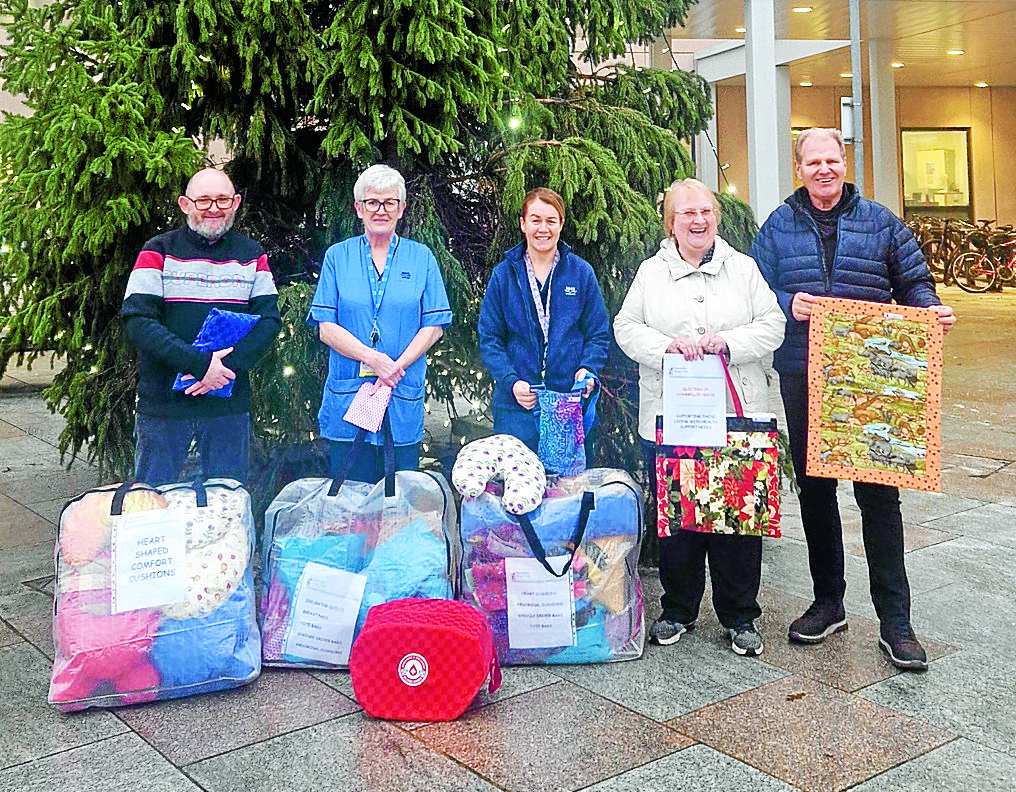 Crafters give comfort to patients