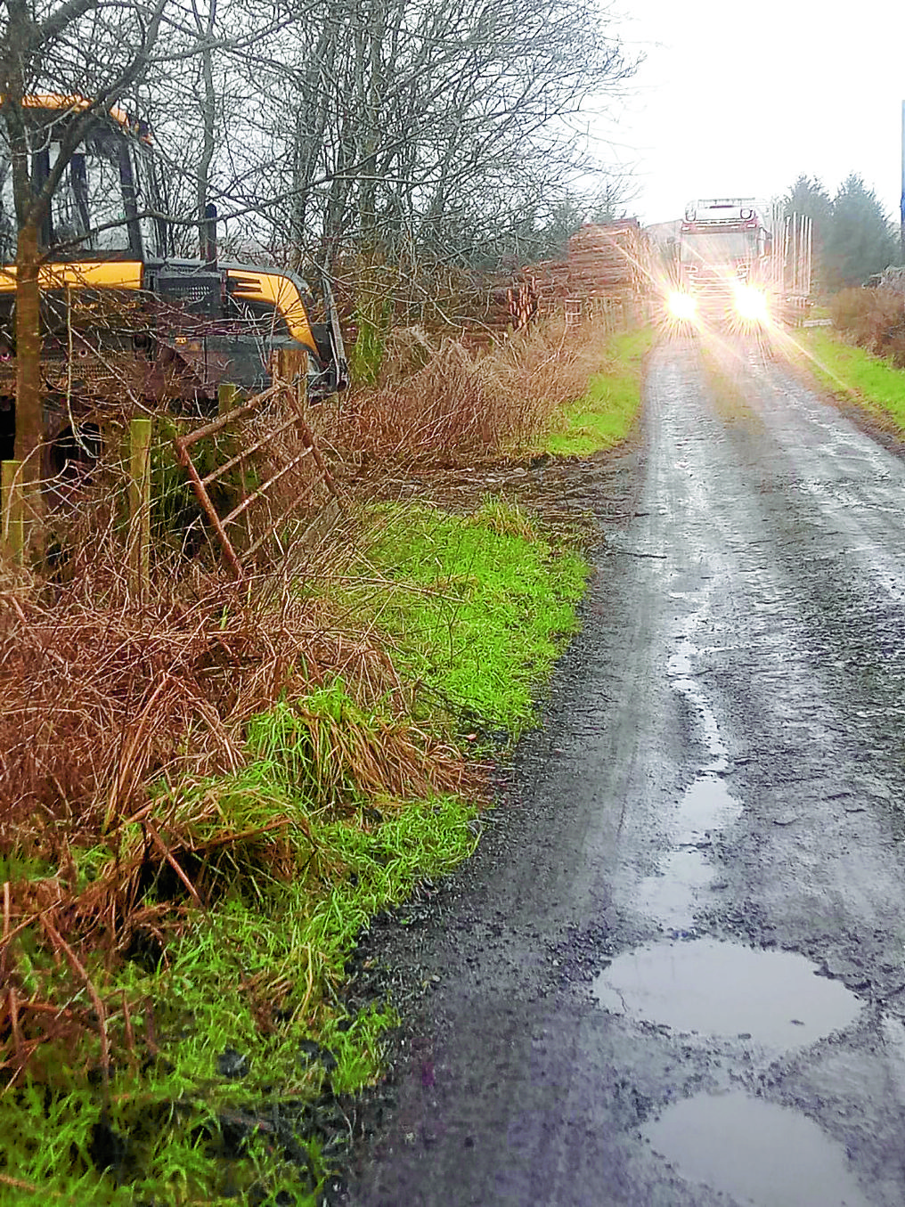 Crumbling roads concerns