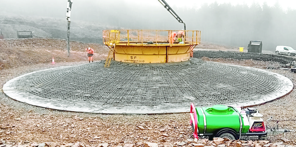 First pour milestone on Windy Standard wind farm