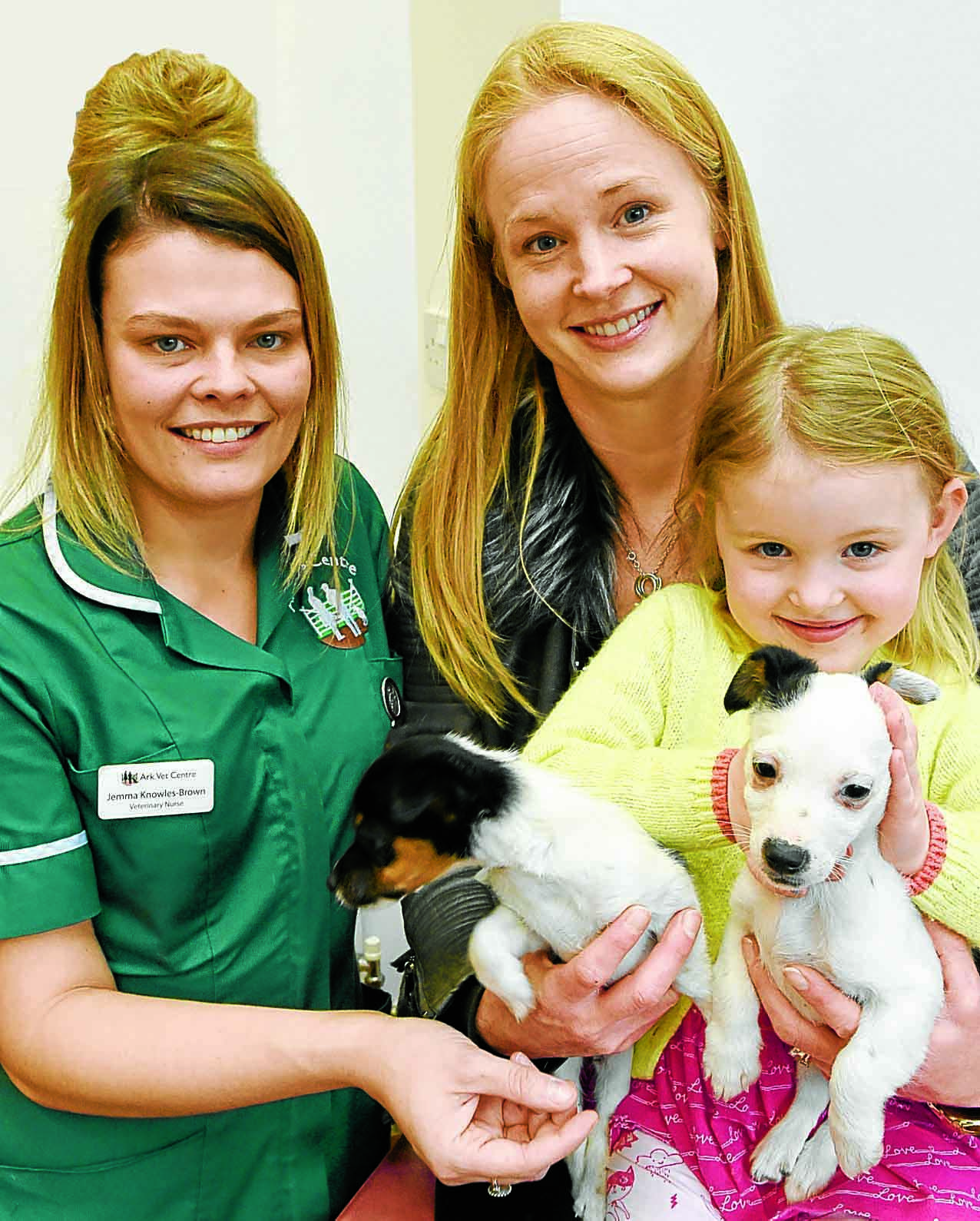 Family save abandoned pups