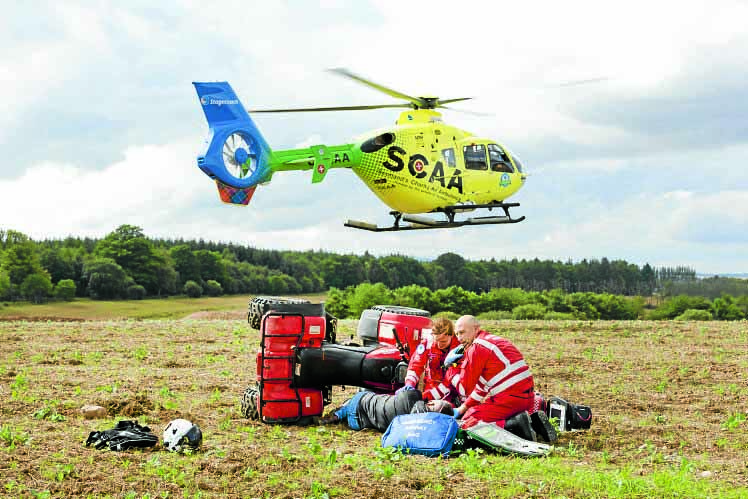 Air ambulance to visit school