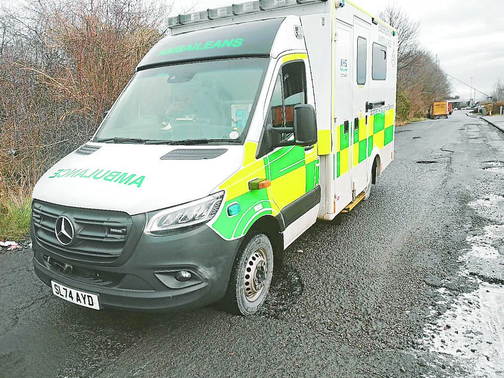 Pothole concerns for paramedics