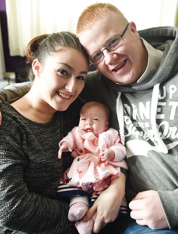 Parents’ relief as baby Miley comes home