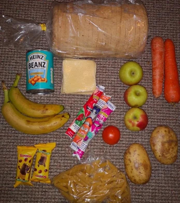 Greengrocer slams paltry food boxes