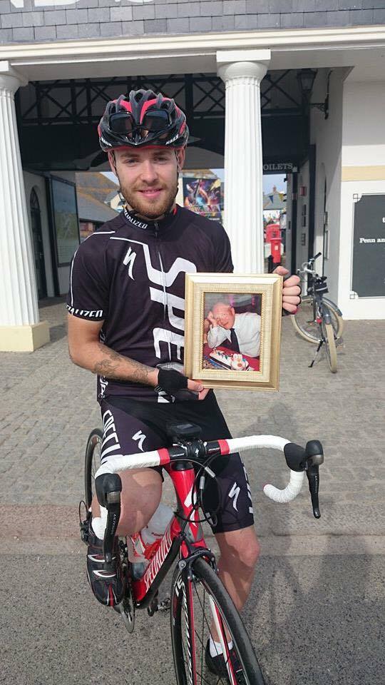 Andrew honours dad with 900 mile cycle ride