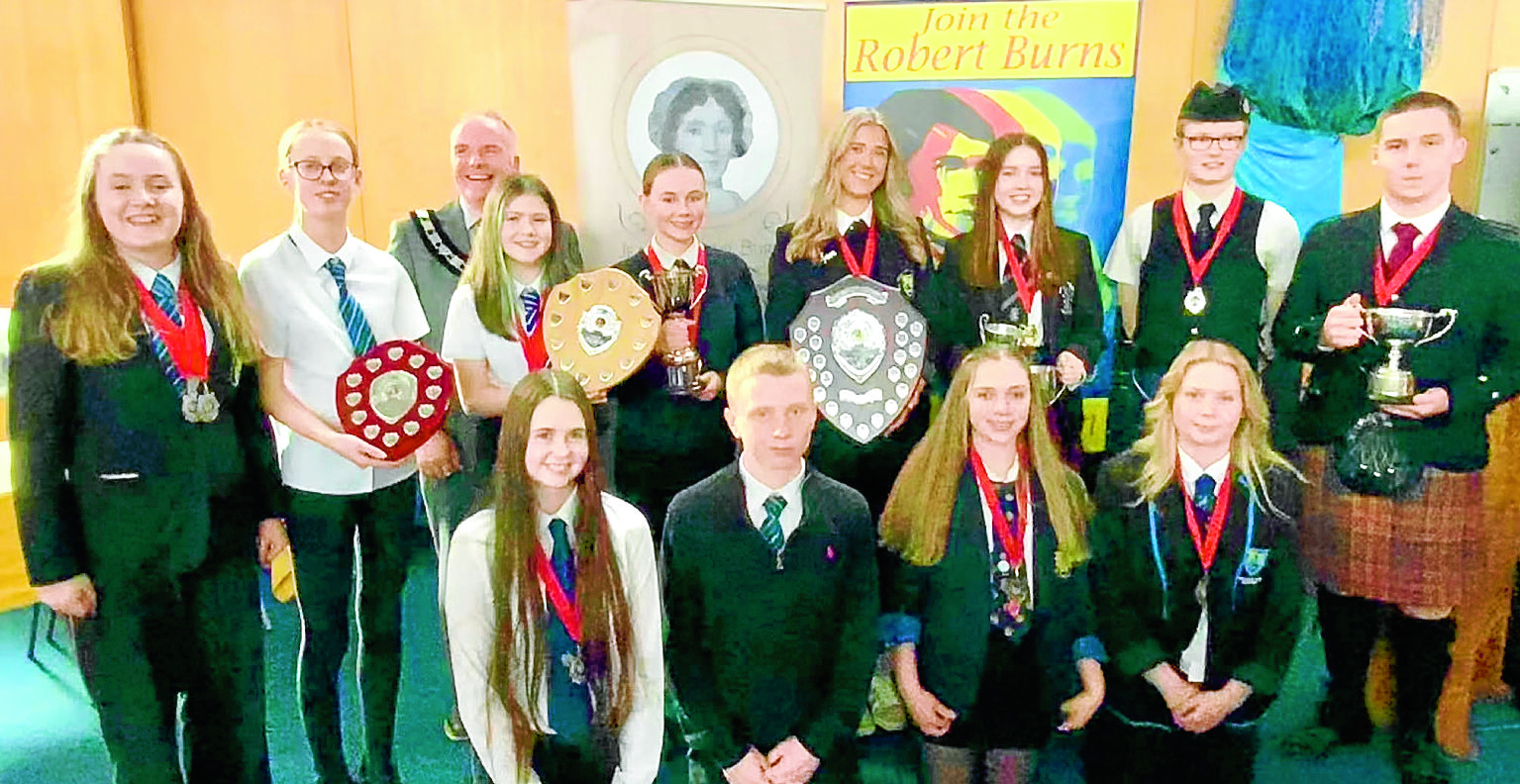 Record entry for Burns schools contest