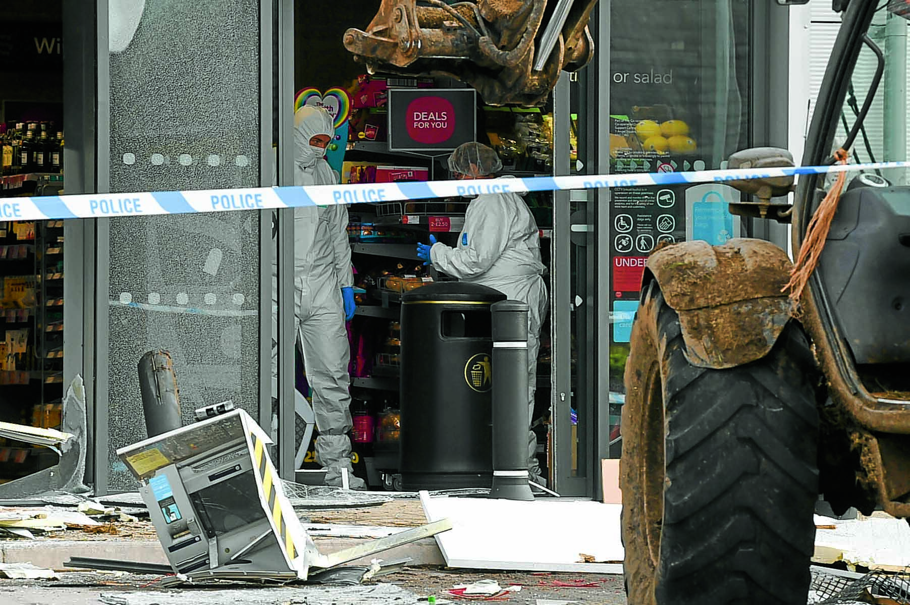 Supermarket ram raid