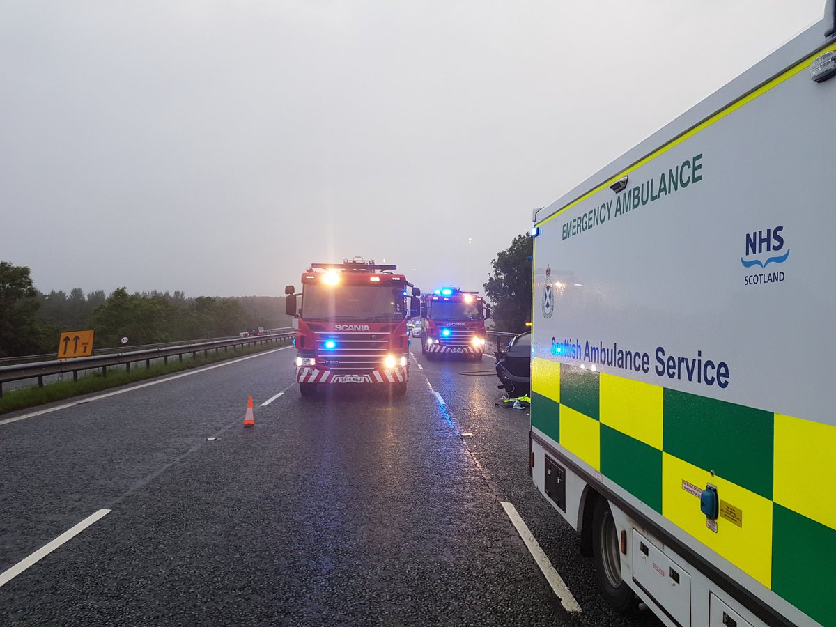 Man hurt in A75 crash