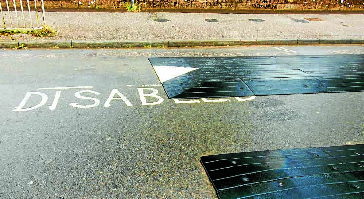Eyebrows raised at disabled parking speed hump