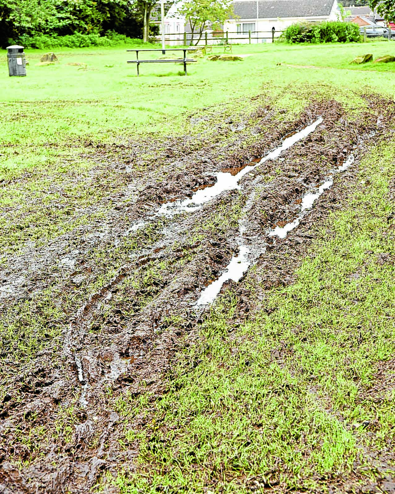 Anger as vandals wreck border park