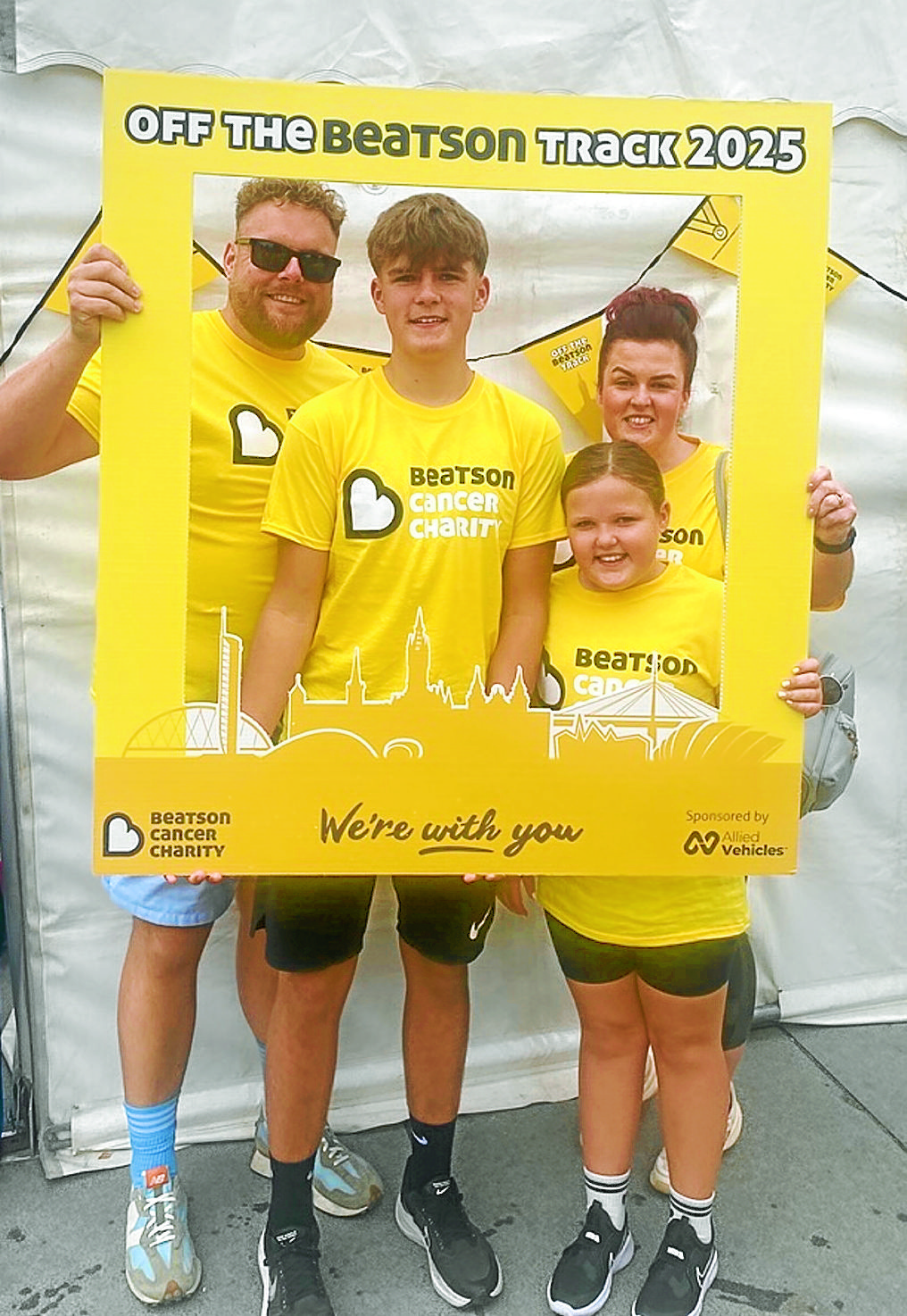 Family step out for cancer cause