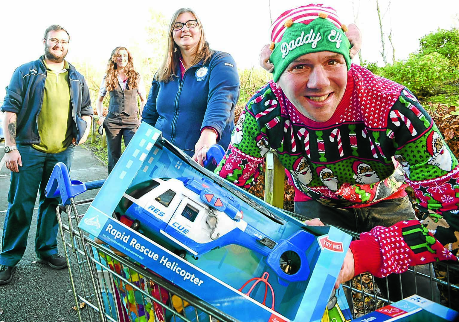 John spreads Christmas cheer