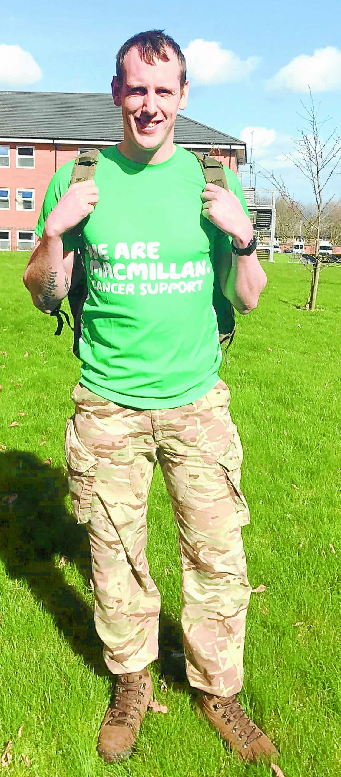 Military twist for marathon man