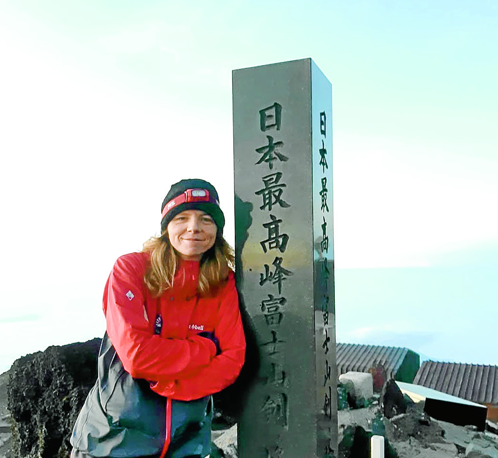 Kate’s on top of the world!