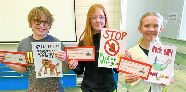 Kids send a message to dog owners