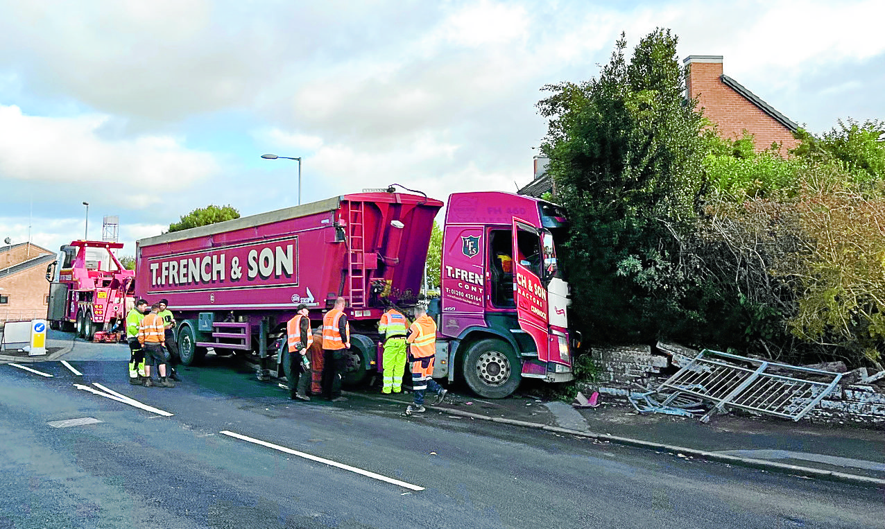 Conditional offer for lorry driver after roundabout smash