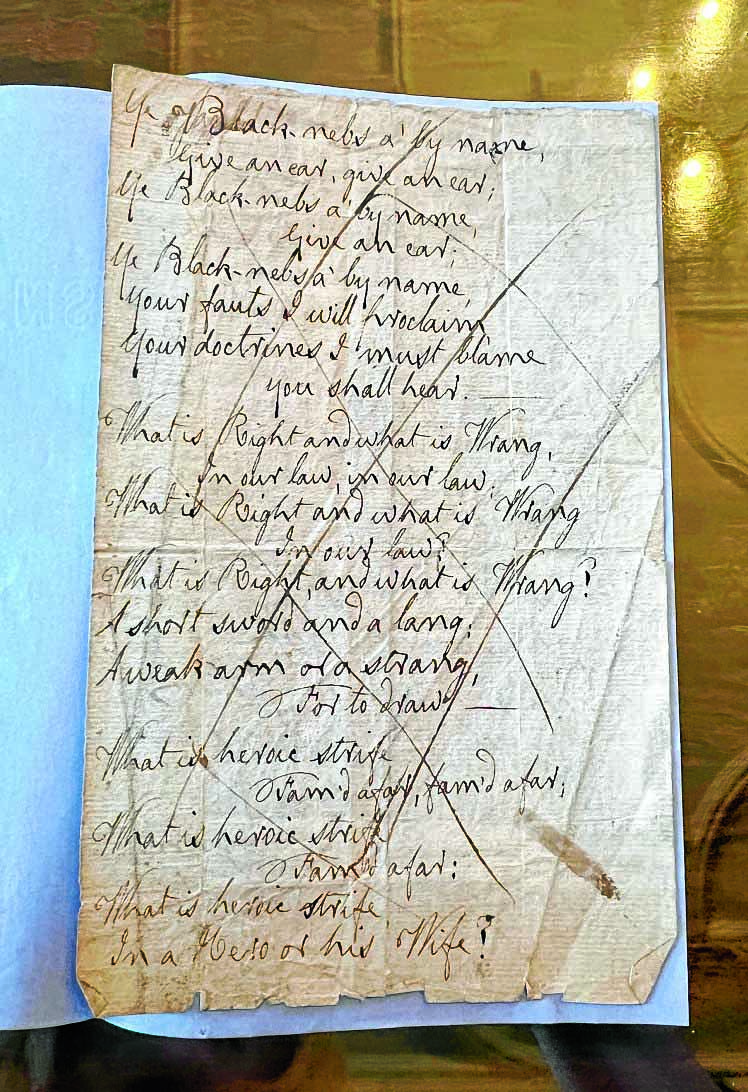 Burns’ draft discovery shows his true thoughts