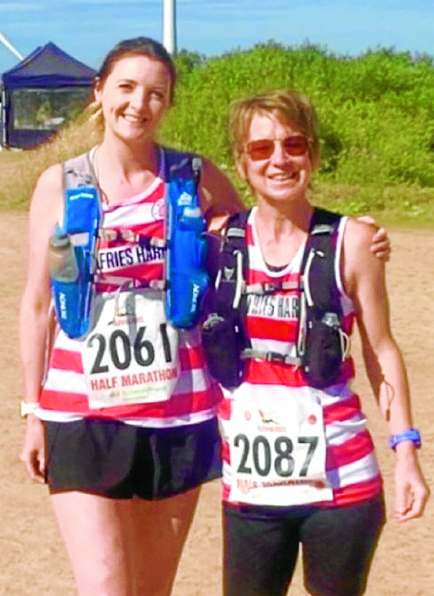 Running treble for Donna and Megan