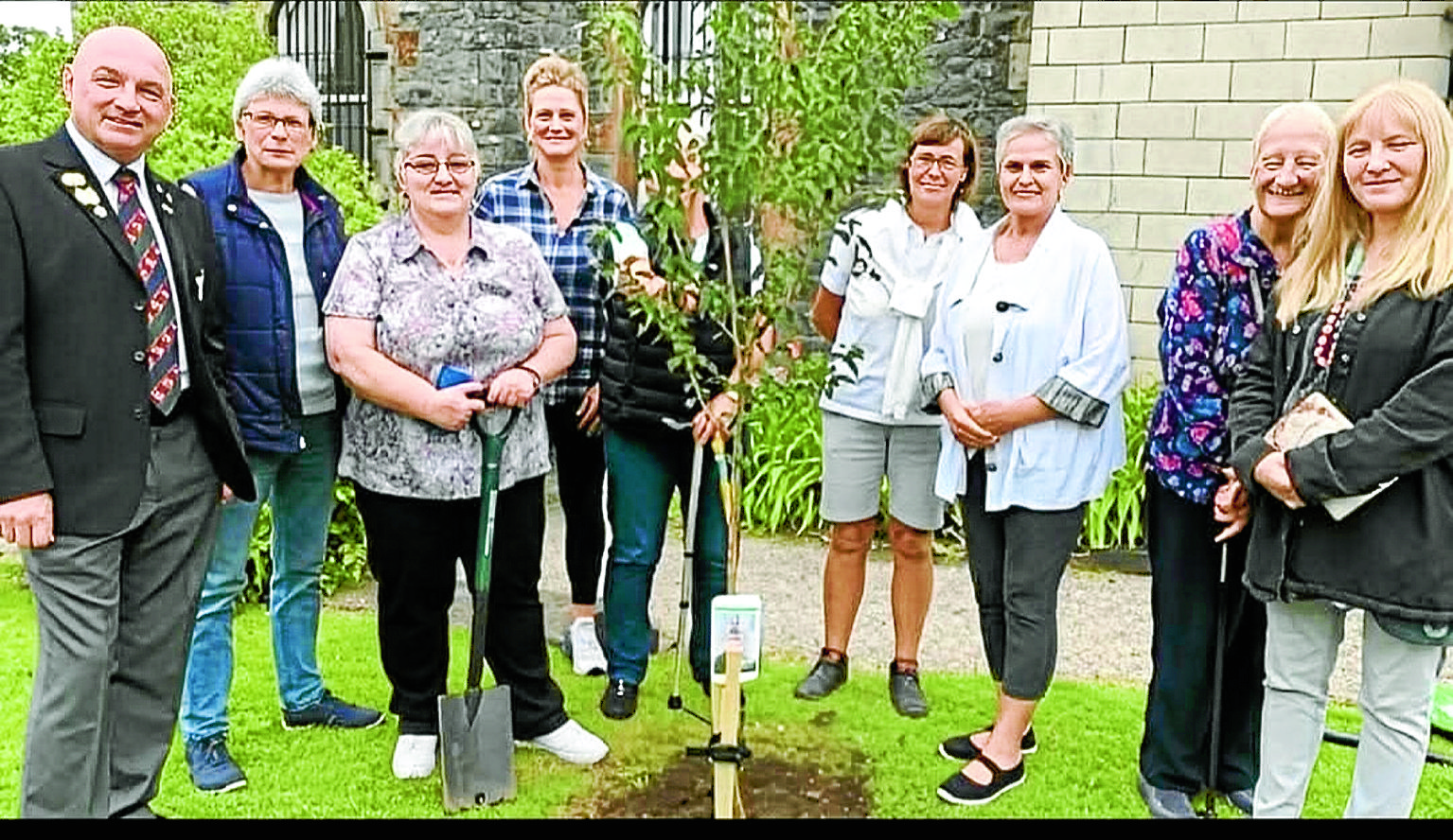 Commemorative tree takes root
