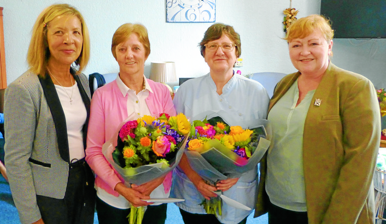 Care home duo thanked for hard work