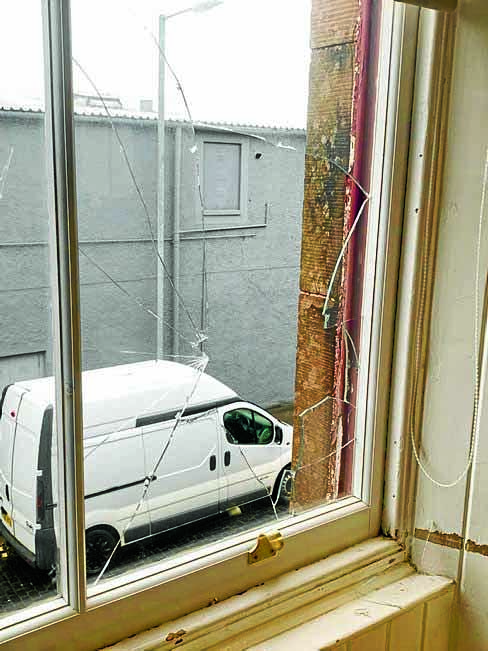 Vandals run amok on high street