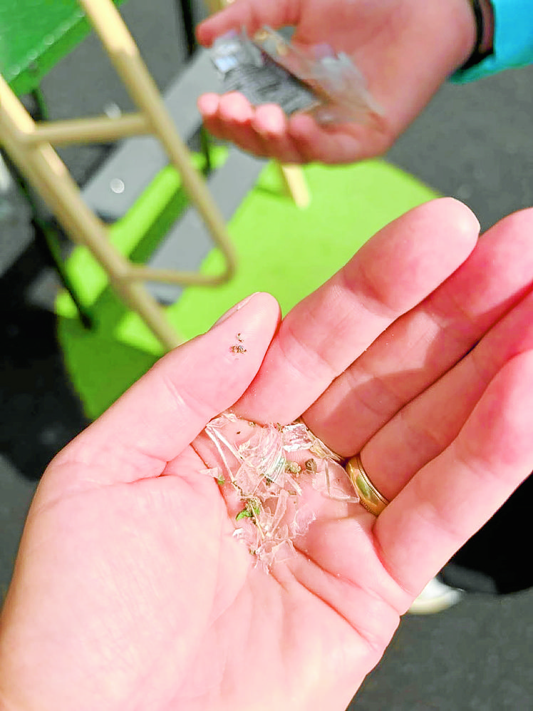 Public outrage... Glass in playpark