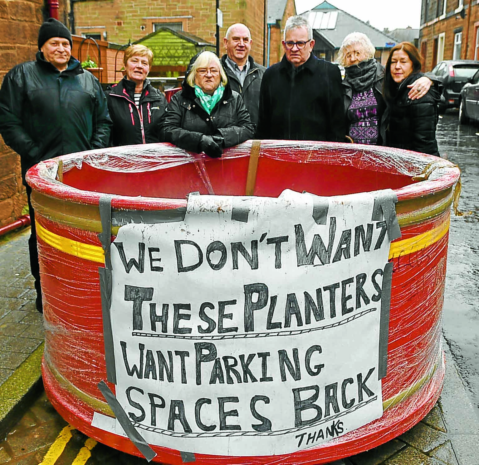 Claims that giant plant tubs spoil new look street