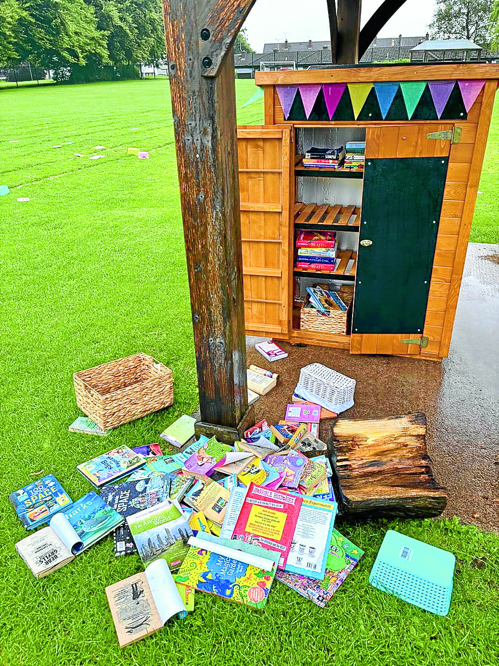 Community rallies after school vandalism