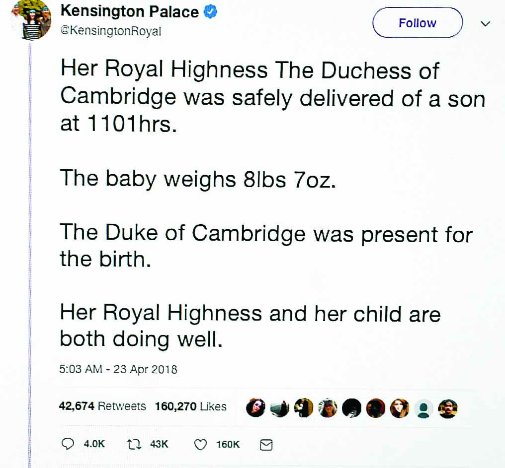 Fab five share royal birth-day