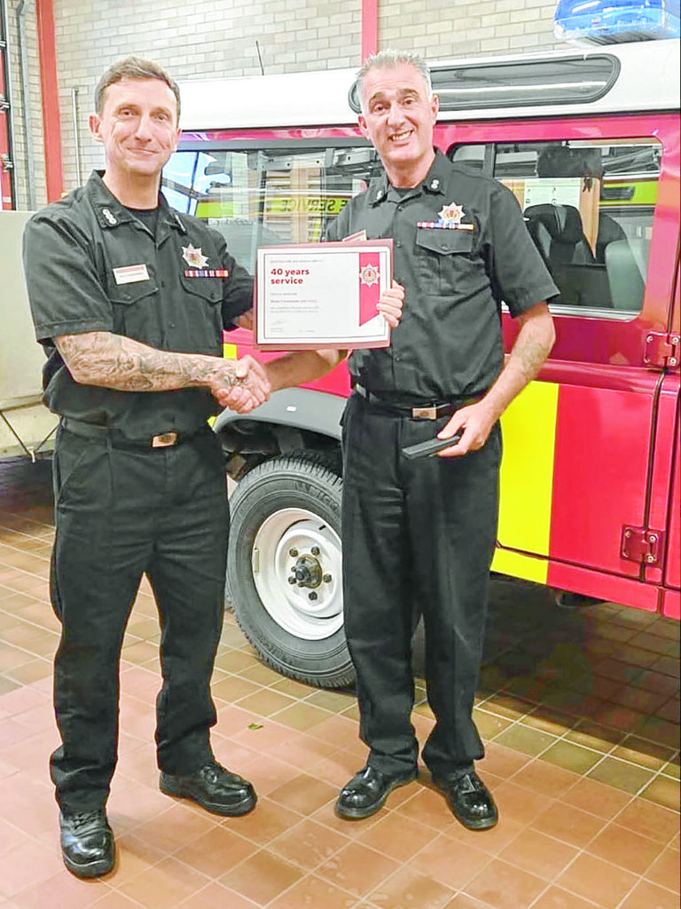 Milestone thanks for firefighter