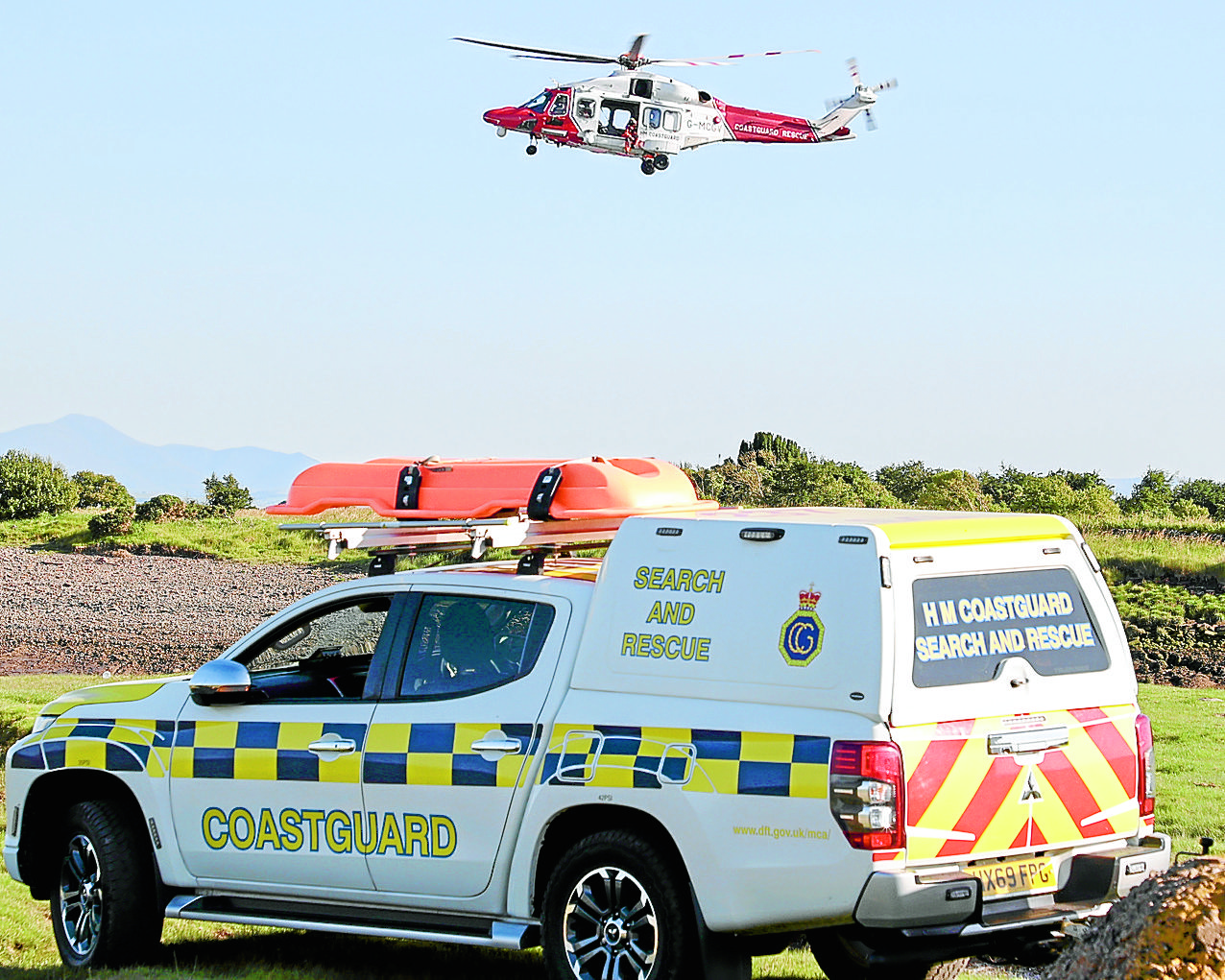 River Annan helicopter call out