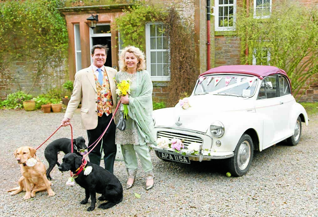 Couple enjoy scaled back wedding