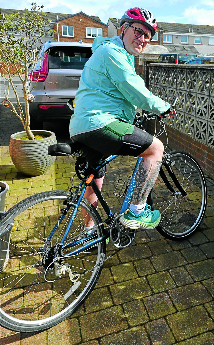 Stephen’s in the saddle to train for the Tour