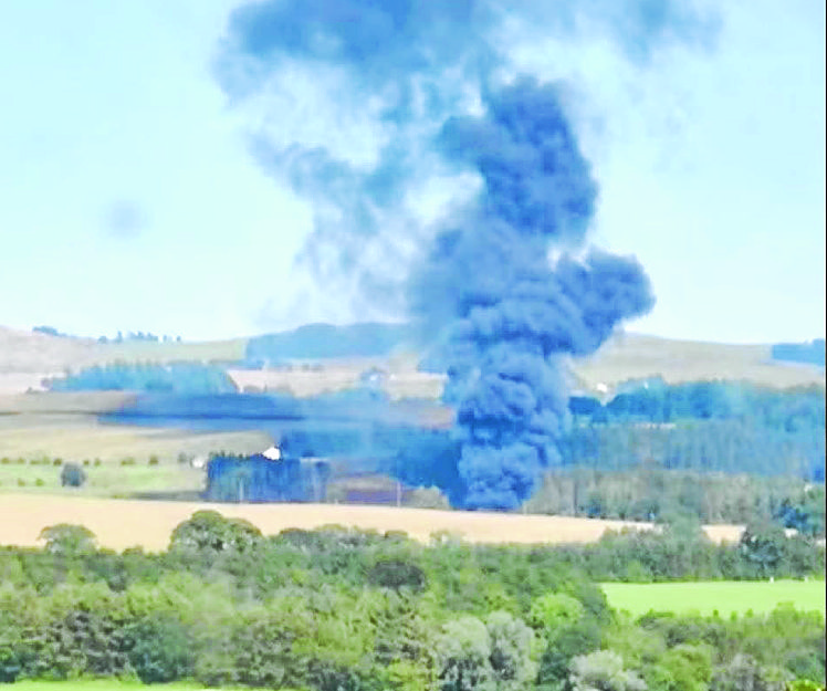 Double farm fire callout