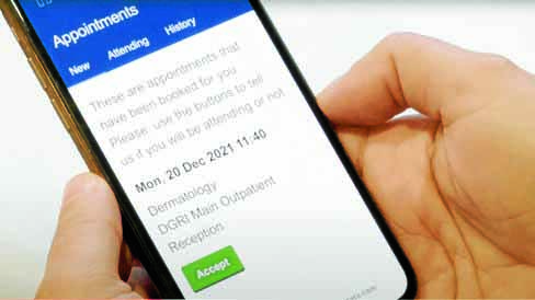 Clinics switch to text appointments