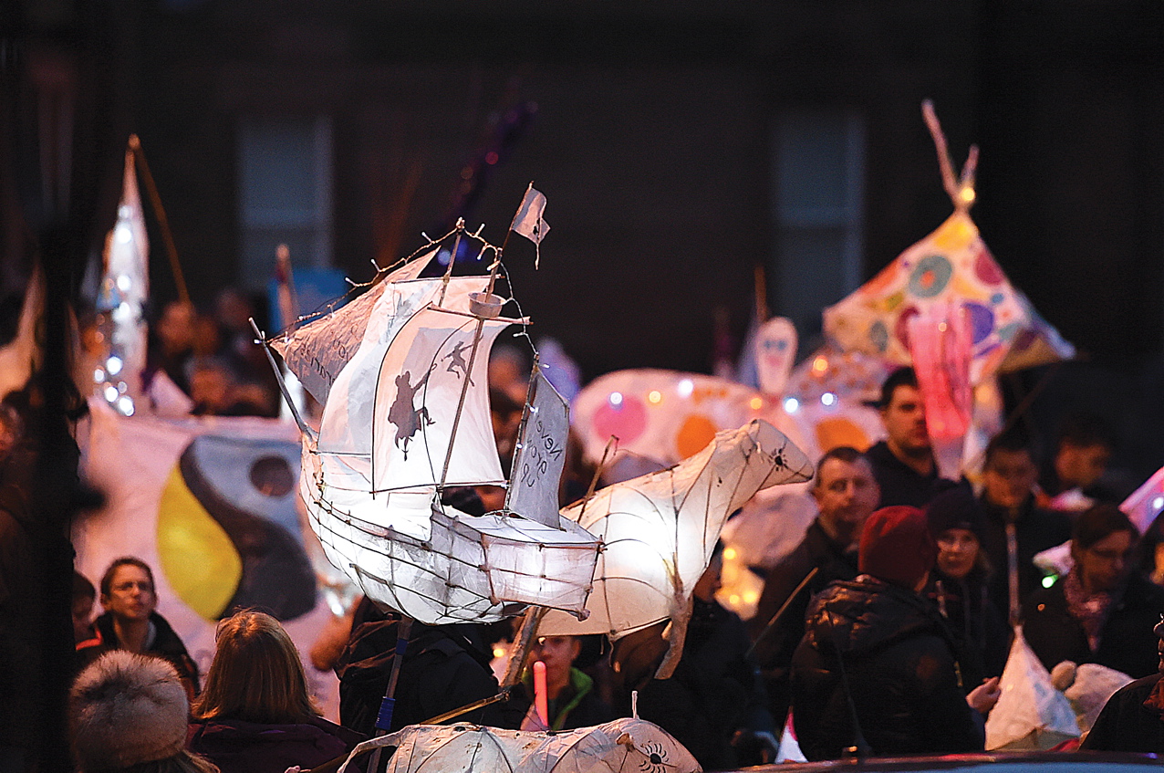 Colourful carnival lights up Dumfries